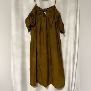 Olive Green Midi Dress